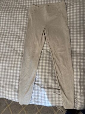 Athleta Neutral Textured Leggings - Cream